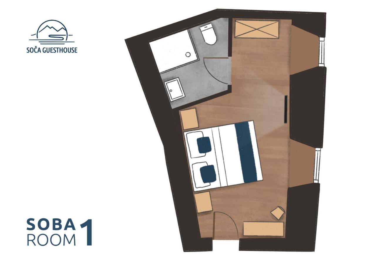 Soca Guesthouse Kanal Екстериор снимка